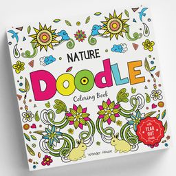 Nature Doodle Coloring Book - English-image-22