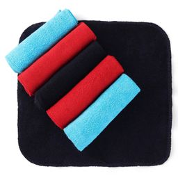 Babyhug Cotton Knit Solid Hand and FaceTowels L 25.4 x B 25.4 cm Pack Of 6 - Red & Black-picture-28