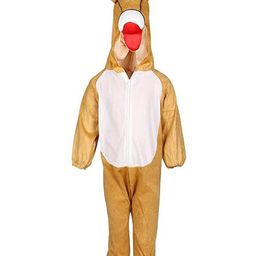 RAJ FANCY DRESSES Full Sleeves Horse Animal Theme Costume Dress - Brown & White-image-69