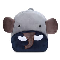 Delicado Premium Quality Soft design Elephant shape school Bag for Kids - Height 14 Inches-image-3