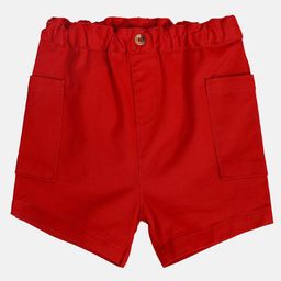 MINI KLUB Cotton Solid Shorts - Red-image-86