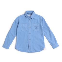 US Polo Assn Knit Cotton Full Sleeves Solid Colour Shirt - Blue-image-80