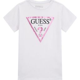 GUESS kids Girls Graphic Printed Round Neck Cotton T-shirt-image-15