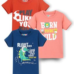 RASPY Boys 3 Printed Pure Cotton T-shirt-15