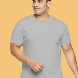 Wear Your Opinion Men Plus Size Plain Solid 100% Cotton Tshirt-image-83