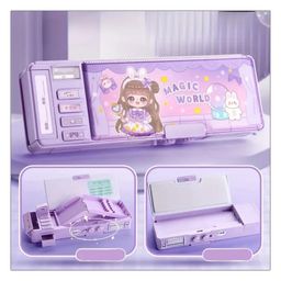 Azhari Multifunctional Magic World Password Lock Double Sided Empty Compass Box for Kids Color & Design May Vary image 5