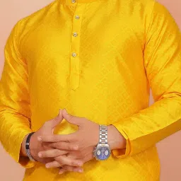 Men Self Design Jacquard Straight Kurta-image-76
