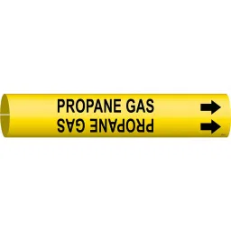 BRADY Plastic Pipe Marker Propane Gas Yellow and Black 7/8 x 7/8 x 0.02 inch, 8VU44-image-47