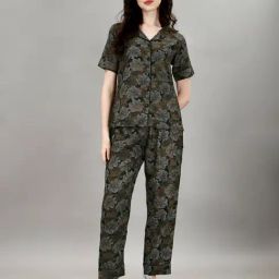Smarty Pants Green Floral Print Shirt With Pyjamas-image-39