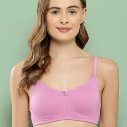 Leading Lady Pink Cotton Regular Fit Brasbra Sets-27