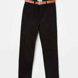 Fame Forever by Lifestyle Kids Black Cotton Regular Fit Pants-image-81