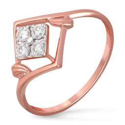 Malabar Gold and Diamonds 18k IGI Certified Diamond Rose Gold Ring for Women-picture-35