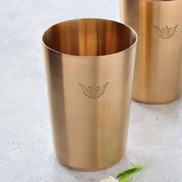 COPPRE Golden Bronze Kansa Tall Glasses - Set of 2-image-48
