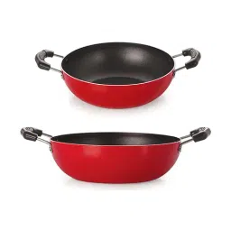 Nirlon Non-Stick Red Aluminium Kitchenware Essential Combo Set - (2.6mm)-33