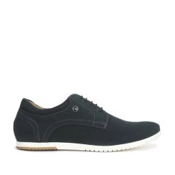 Louis Philippe Men's Peacoat Navy Derby Shoes-picture-4