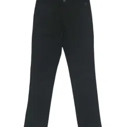 Palm Tree Boys Black Cotton Regular Fit Trousers-image-10