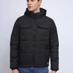 Lee Black Regular Fit Hooded Jacket-picture-37