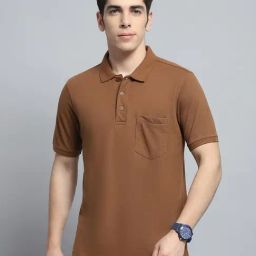 Monte Carlo Brown Regular Fit Polo T-Shirt-image-28