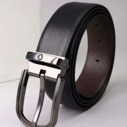 Louis Philippe Black Leather Casual Belt-picture-45