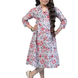 Biba Girls Pink Cotton Kurta-image-133