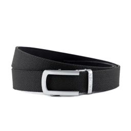 Halden Black Woven Casual Belt With Classic Silver Glossy Buckle-picture-30