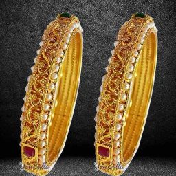 YouBella Stylish Traditional Casual Original Hand Work Bangles-28