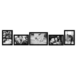 ecraftindia Memory Wall Collage Photo Frame - Set of 5 Photo Frames for 4 Photos of 4'x6', 1 Photos of 5'x7' image 3