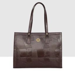 Esbeda Brown Textured Large Tote-90