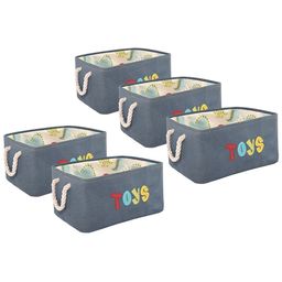 Kuber Industries Grey Melange Set of 5 Regular Multi-Utility Organisers-29