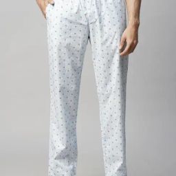 Urban Scottish Blue Regular Fit Printed Nightwear Pyjamas-image-38