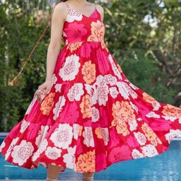 Suha Women Floral Printed Fit & Flare Dress-picture-14