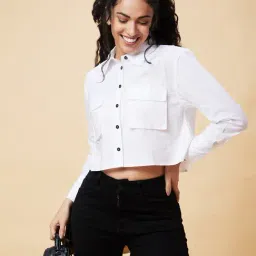 Globus White Regular Fit Shirt-image-32