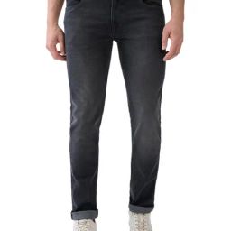 Parx Black Cotton Blended Slim Fit Jeans-picture-17