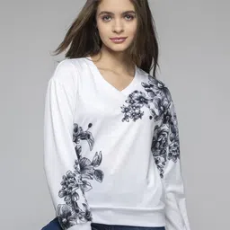 SHAYE Women Floral Printed Sweatshirt-image-15