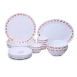 Larah by Borosil Moon Series White Opalware 21 Pieces Dinner Set-picture-14