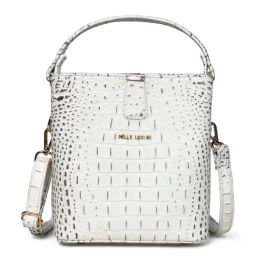 PELLE LUXUR White Animal Effect Small Bucket Bag-picture-37