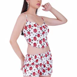 GuSo Shopee Women White Net Baby Dolls-image-79