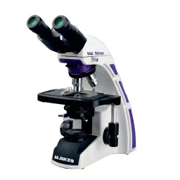 Almicro Column type PL 10X Trinocular Advance Research Microscope, VXL-TRINO image 1
