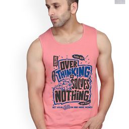 SLOWLORIS Men Pack Of 2 Printed Bio-Wash Combed Cotton Gym Vests-picture-16