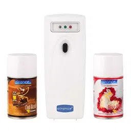 Airance Automatic LED A3 Room Freshener Dispenser Machine with 250 ml Each Oud Wood & Rose Petals Fragrance Spray Bottle (Pack of 3)-image-46