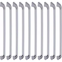 Atom Zinc Silver Glossy Finish Cabinet/Drawer Handle, CH-ZN-228-CP-12-110 (Pack of 10)-32
