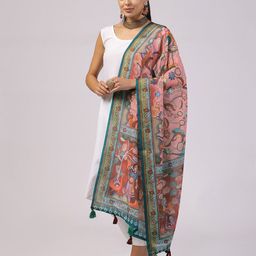 Kaizen TEXO FAB Kalamkari Printed Dupatta-15