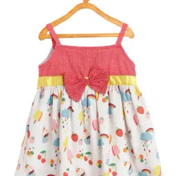 612 League Kids Red Printed Dress-image-26