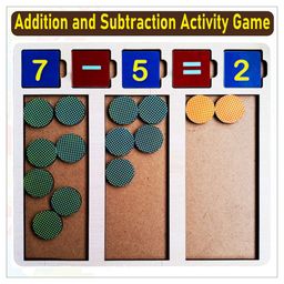 Wissen Counting Addition and Subtraction Game - Multicolour-5