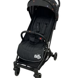 Golden Bee Galaxy Ride Baby Stroller/Parm Premium Lightweight Air Travel Friendly Stroller with One Click Fold & Soft Cushioned Seat (Black Star)-10