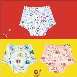 Snugkins Reusable Potty Training Pants/Underwear for Babies Pack of 3 , Small - Multi-24
