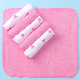 Babyhug Terry Knit Hand and Face Towels L 25.4 x B 25.4 cm Pack of 6 - Multi Colour-picture-11