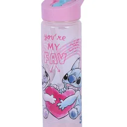 Gluman Ninos Spout Sipper Bottle With Stitch Print Light Pink - 700 ml-picture-15