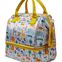 StarAndDaisy Bag for Mothers, Newborn Baby Diaper Bags with Multiple Pockets, Back Opening, Waterproof Pocket, LittleNest-Giraffe Print-5
