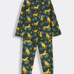 Orange Sugar Unisex Kids Printed T-shirt with Pyjamas-46